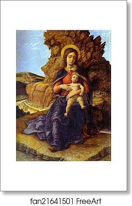 Free art print of Madonna and Child ("Madonna of the Caves") by Andrea Mantegna