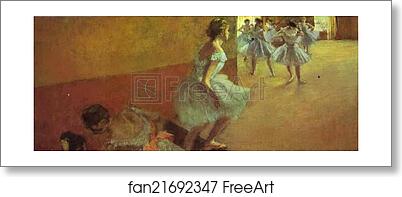 Free art print of Dancers Climbing a Stair by Edgar Degas