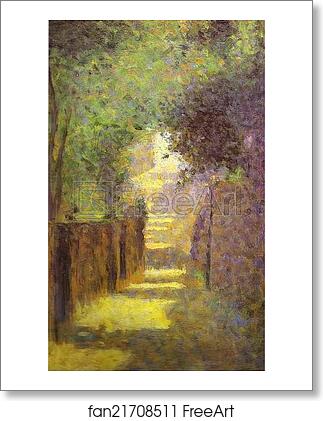Free art print of Saint-Vincent Street, Montmartre, Spring by Georges Seurat