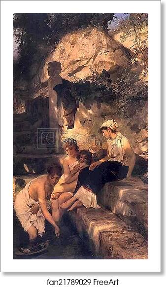 Free art print of By a Pool. A Scene from the Roman Life by Henryk Hector Siemiradzki Free art print of By a Pool. A Scene from the Roman Life by Henryk Hector Siemiradzki