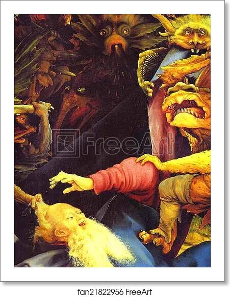 Free art print of The Temptation of St. Anthony. Detail by Matthias Grünewald Free art print of The Temptation of St. Anthony. Detail by Matthias Grünewald