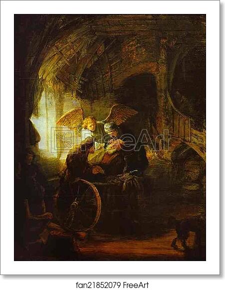 Free art print of Tobias Returns Sight to His Father by Rembrandt Harmenszoon Van Rijn