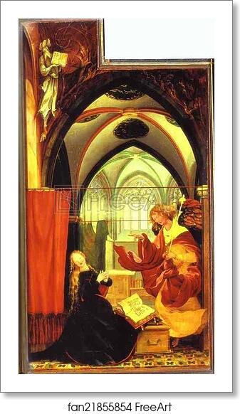 Free art print of Annunciation by Matthias Grünewald Free art print of Annunciation by Matthias Grünewald