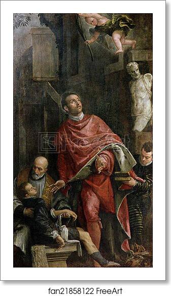 Free art print of Saint Pantaleon Healing a Child by Paolo Veronese