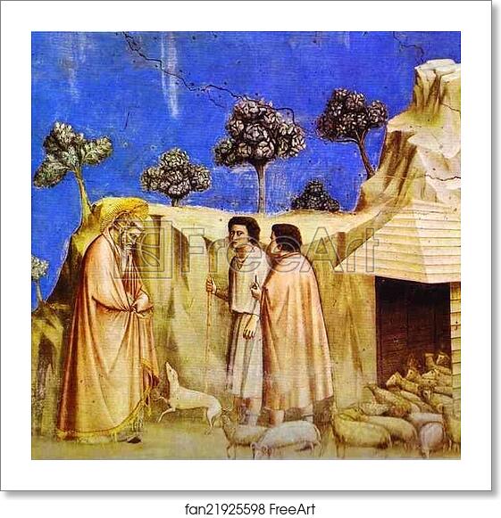 Free art print of Joachim Taking Refuge among the Shepherds by Giotto Free art print of Joachim Taking Refuge among the Shepherds by Giotto