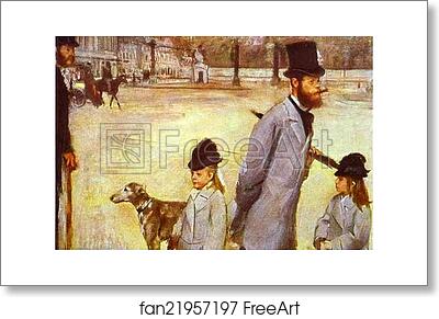 Free art print of Place de la Concorde by Edgar Degas
