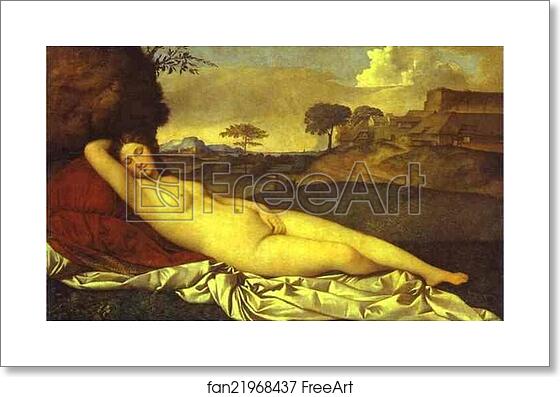 Free art print of Sleeping Venus by Giorgione