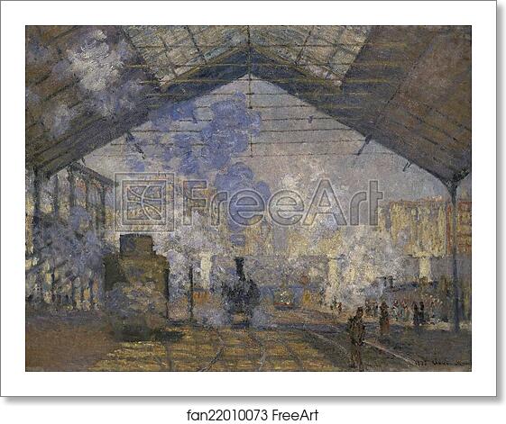 Free art print of The Saint-Lazare Station by Claude Monet Free art print of The Saint-Lazare Station by Claude Monet