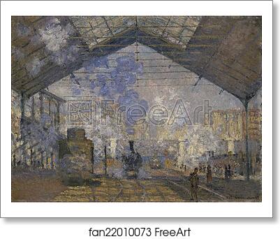 Free art print of The Saint-Lazare Station by Claude Monet Free art print of The Saint-Lazare Station by Claude Monet