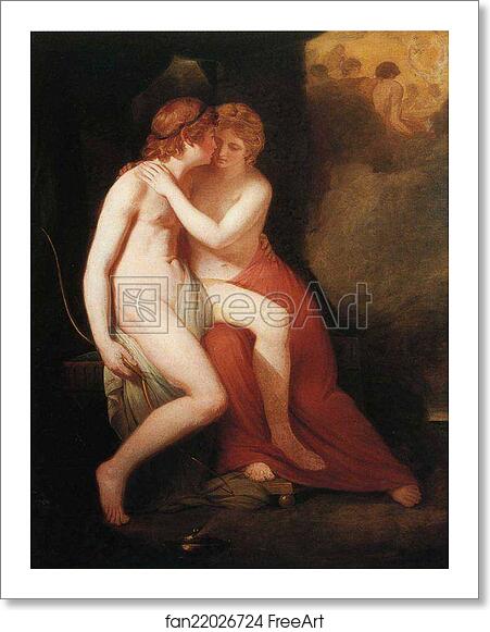 Free art print of Cupid and Psyche by George Romney Free art print of Cupid and Psyche by George Romney