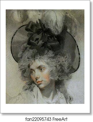 Free art print of Mrs Mary Hamilton. Detail by Sir Thomas Lawrence