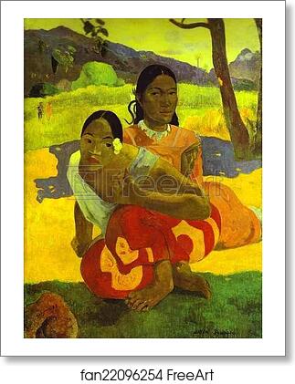 Free art print of Nafea Faa ipoipo? (When Will You Marry?) by Paul Gauguin