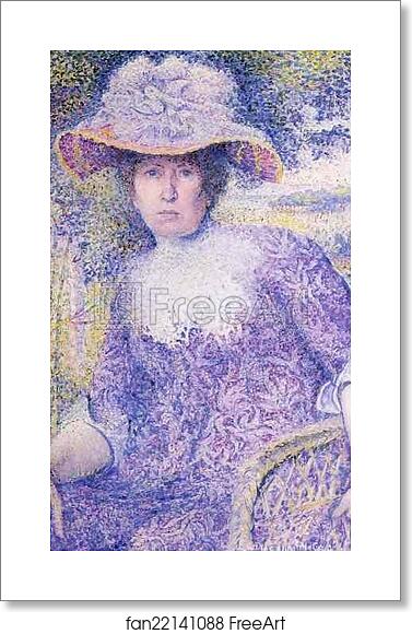Free art print of Portrait of Madame Cross by Henri-Edmond Cross (Delacroix) Free art print of Portrait of Madame Cross by Henri-Edmond Cross (Delacroix)