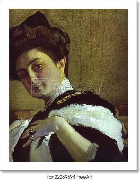 Free art print of Portrait of Henrietta Girshman. Detail by Valentin Serov Free art print of Portrait of Henrietta Girshman. Detail by Valentin Serov