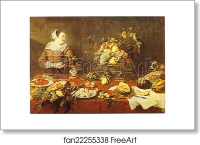 Free art print of The Fruit-Seller by Frans Snyders