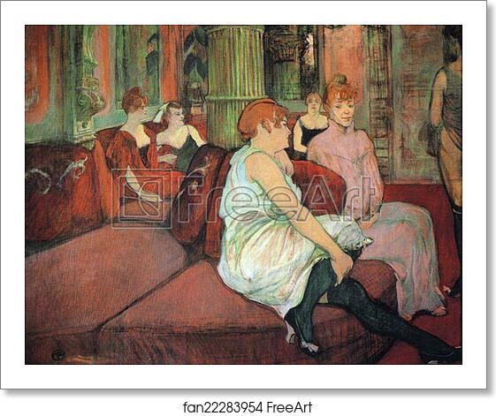 Free art print of Au Salon de la Rue des Moulins / In the Salon at the Rue des Moulins by Henri De Toulouse-Lautrec Free art print of Au Salon de la Rue des Moulins / In the Salon at the Rue des Moulins by Henri De Toulouse-Lautrec