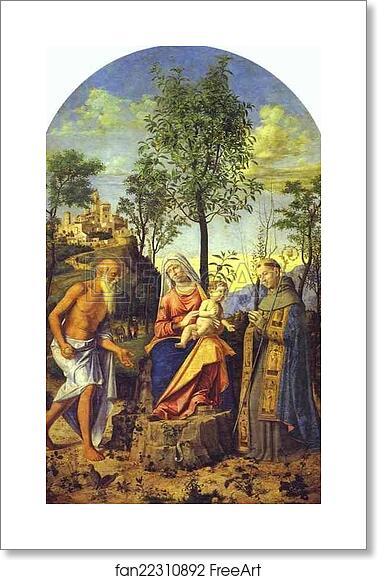 Free art print of Madonna with the Orange Tree by Giovanni Battista Cima, Called Cima Da Conegliano