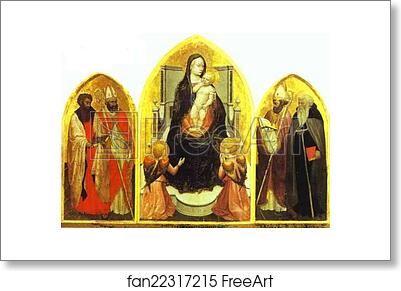 Free art print of St. Giovenale Triptych by Masaccio