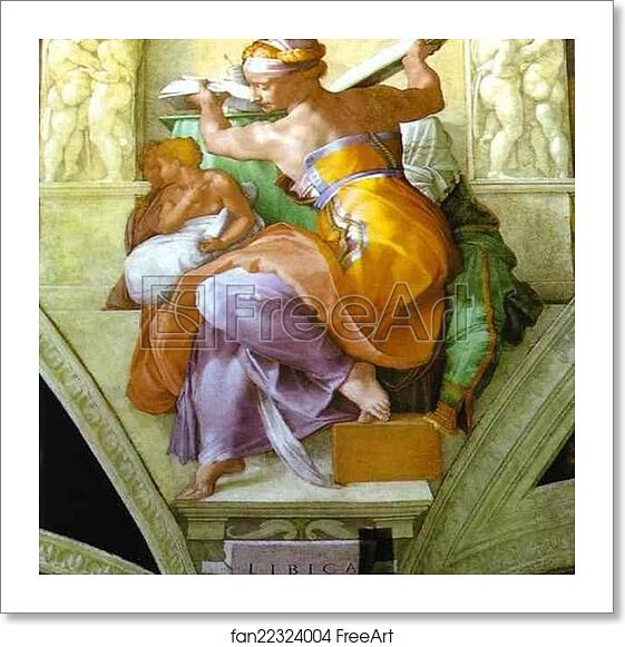Free art print of The Libyan Sibyl by Michelangelo Free art print of The Libyan Sibyl by Michelangelo