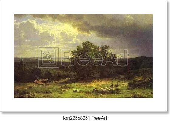 Free art print of View near Dusseldorf by Ivan Shishkin Free art print of View near Dusseldorf by Ivan Shishkin