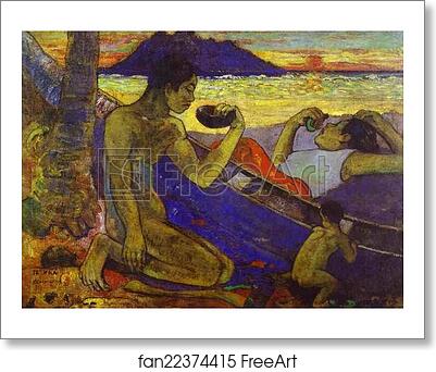 Free art print of Te Vaa (The Canoe) by Paul Gauguin