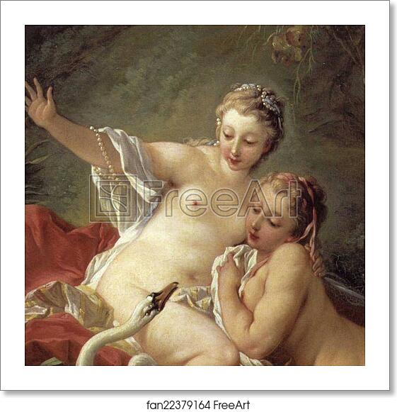 Free art print of Leda and the Swan. Detail by François Boucher Free art print of Leda and the Swan. Detail by François Boucher