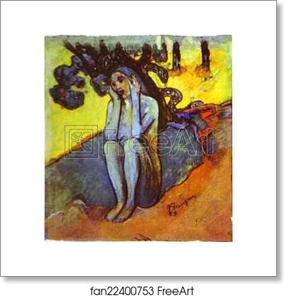 Free art print of Eve. Don't Listen to the Liar by Paul Gauguin