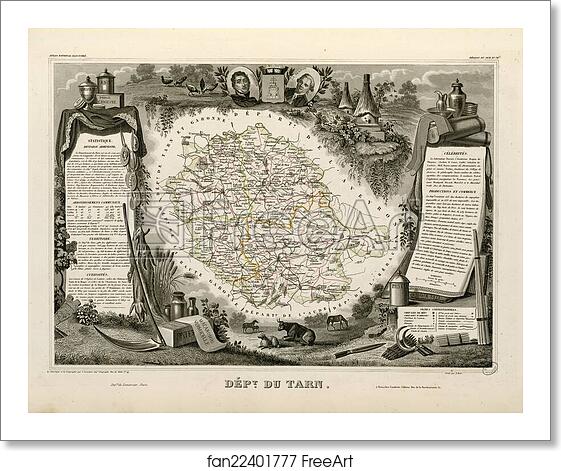 Free art print of Dépt. du Tarn (région du sud) by Victor Jules Levasseur Free art print of Dépt. du Tarn (région du sud) by Victor Jules Levasseur