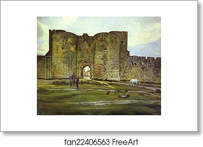 Free art print of Port of the Queen at Aigues-Mortes by Frédéric Bazille