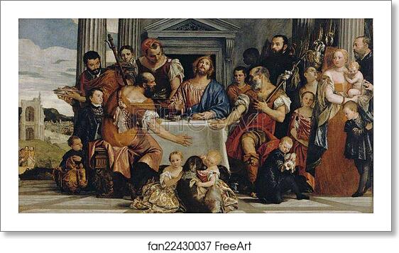 Free art print of Supper at Emmaus by Paolo Veronese