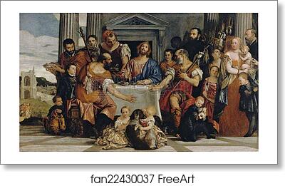 Free art print of Supper at Emmaus by Paolo Veronese