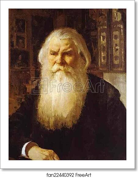 Free art print of Portrait of Ivan Zabelin by Valentin Serov