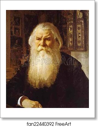Free art print of Portrait of Ivan Zabelin by Valentin Serov