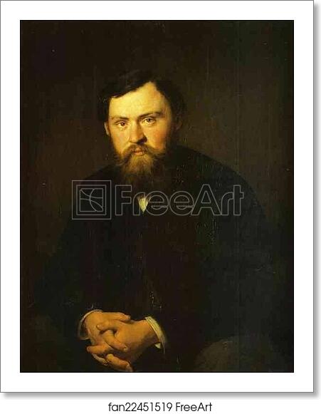 Free art print of Portrait of Alexander Borisovsky by Vasily Perov Free art print of Portrait of Alexander Borisovsky by Vasily Perov