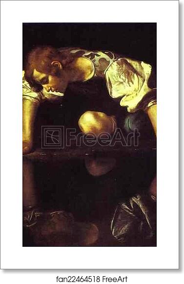 Free art print of Narcissus by Caravaggio