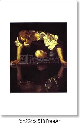 Free art print of Narcissus by Caravaggio