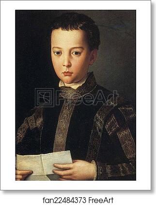 Free art print of Portrait of Francesco de'Medici by Agnolo Bronzino