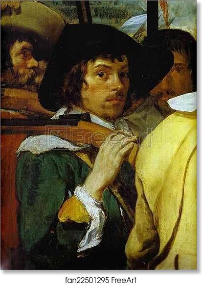 Free art print of Surrender of Breda (Las Lanzas). Detail by Diego Velázquez