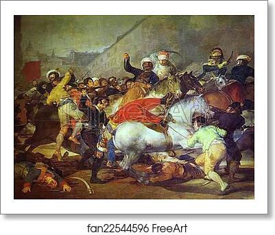 Free art print of The Second of May, 1808 at the Puerta del Sol by Francisco De Goya Y Lucientes