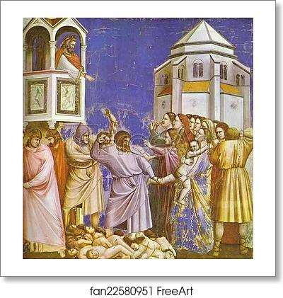 Free art print of The Massacre of the Innocents by Giotto