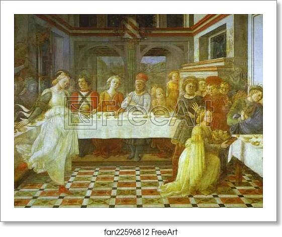 Free art print of The Feast of Herod: Salome's Dance by Fra Filippo Lippi Free art print of The Feast of Herod: Salome's Dance by Fra Filippo Lippi