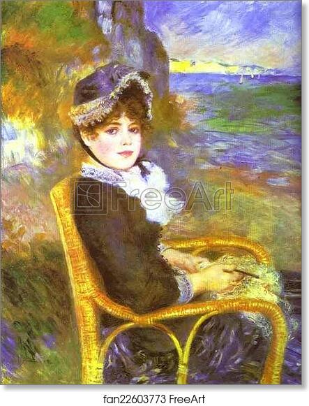 Free art print of By the Seashore by Pierre-Auguste Renoir