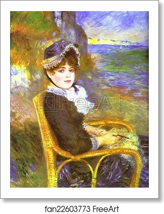 Free art print of By the Seashore by Pierre-Auguste Renoir
