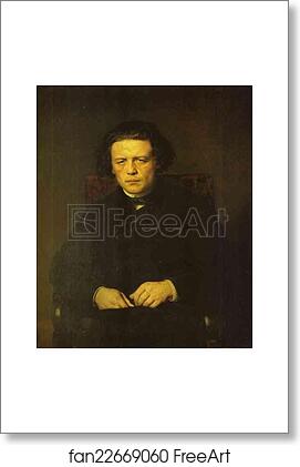 Free art print of Portrait of the Composer Anton Rubinstein by Vasily Perov