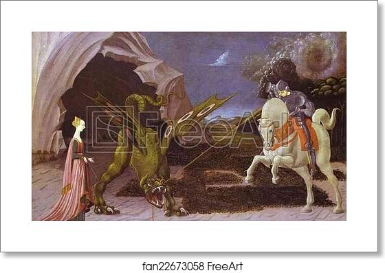 Free art print of St. George and the Dragon by Paolo Uccello