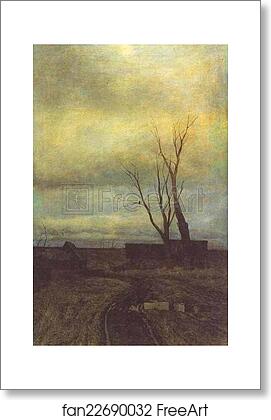 Free art print of Autumn. Road in a Village by Isaac Levitan