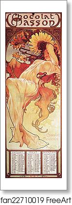 Free art print of Chocolat Masson/Chocolat Mexican Juillet, Aout, Septembre 1897 by Alphonse Mucha Free art print of Chocolat Masson/Chocolat Mexican Juillet, Aout, Septembre 1897 by Alphonse Mucha