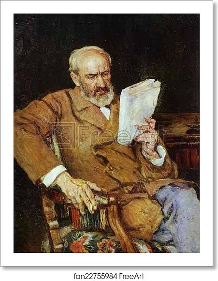 Free art print of Portrait of Dr. A. D. Yezersky by Vasily Surikov