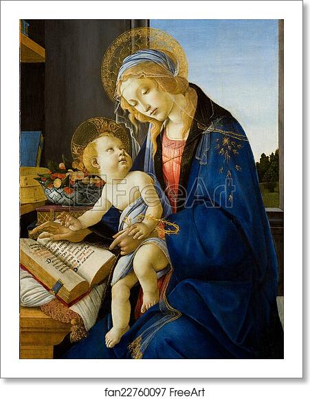 Free art print of The Virgin and Child (The Madonna of the Book) by Sandro Botticelli Free art print of The Virgin and Child (The Madonna of the Book) by Sandro Botticelli