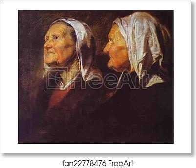 Free art print of Head of an Old Woman by Jacob Jordaens